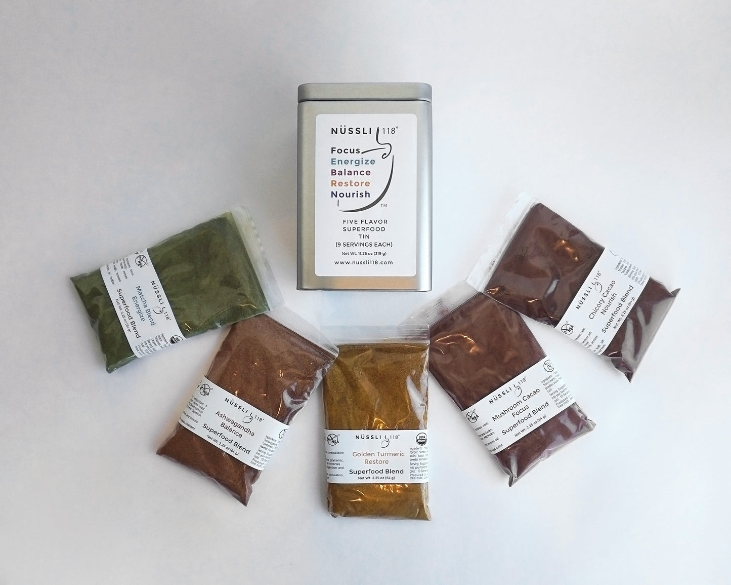 Photo of organic superfood variety tin