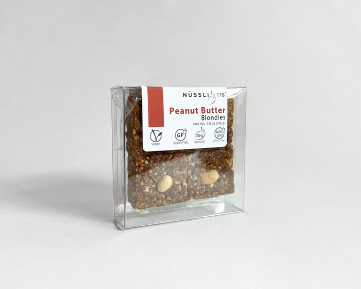 Image of packaged vegan protein snack made from sprouted nuts and organic superfoods.