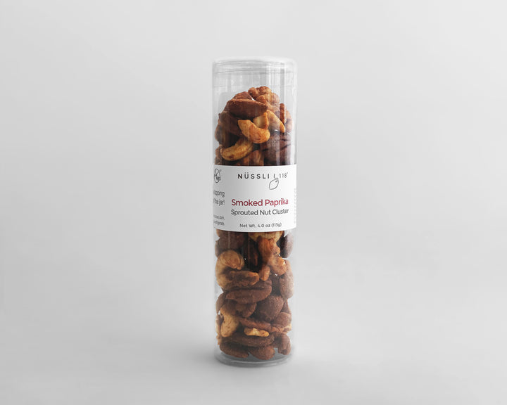 Photo of sprouted nuts organic superfood smoked paprika nut clusters.