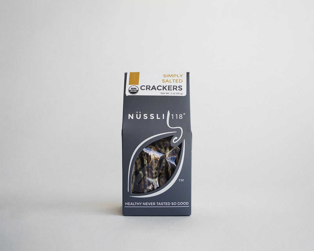 Organic vegan raw sprouted simply salted seed crackers by Nussli118.